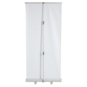 Retractable Banner Stand - 79" L x 33" W by HUBERT – Black