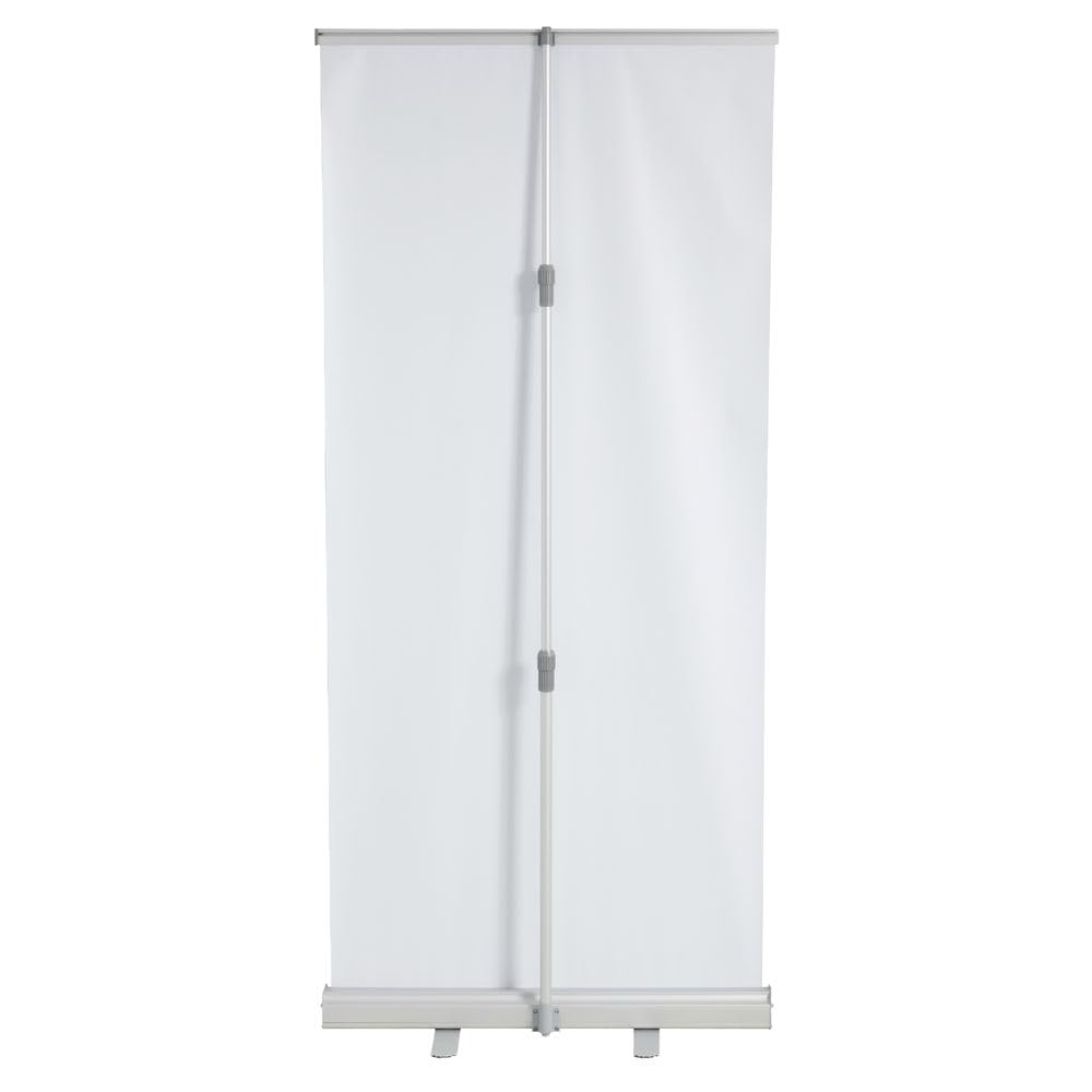 Retractable Banner Stand - 79" L x 33" W by HUBERT – Black