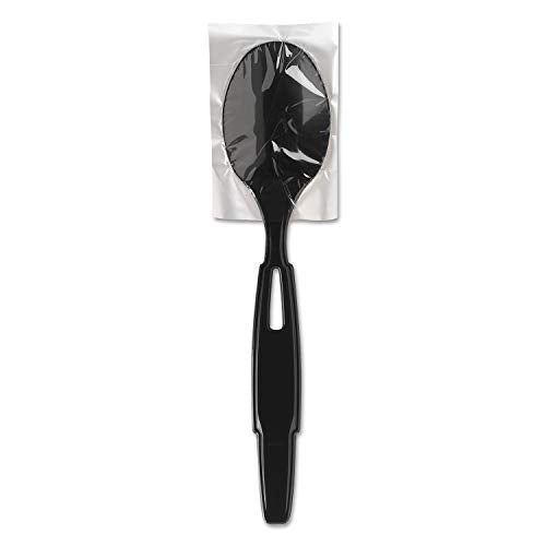 SmartStock Wrapped Heavyweight Cutlery Refill by Dixie – 6.4", Plastic, Black, Model SSWPT5
