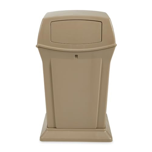 Rubbermaid Commercial Products Beige / 45 Gallon / With Doors Kitchen Trash Cans