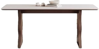 Mesa De Jantar Dining Table Rectangular Modern Simple Home Matte Rock Plate Diner Table