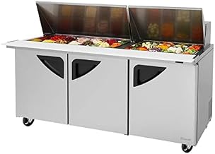 Turbo Air 3-Door Sandwich Salad Prep Table 23-CU.ft. TST-72SD-30-N