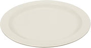 CAC Melamine Dwight Plate Narrow Rim Ivory 9", Box of 24