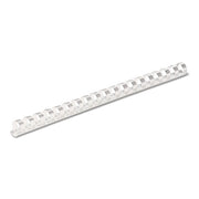 Fellowes White / 3/8", 55 Sheet Capacity / 3/8" White 100Pk Combs & Spines