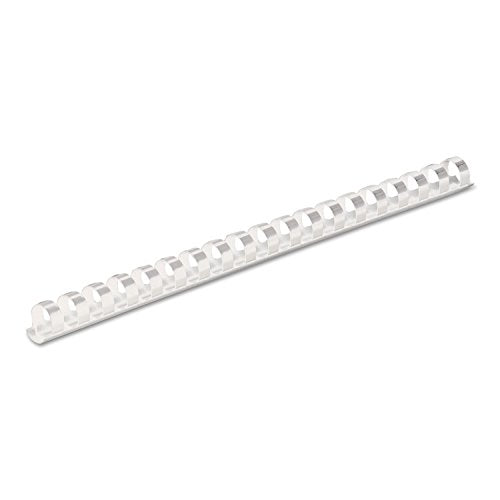 Fellowes White / 3/8", 55 Sheet Capacity / 3/8" White 100Pk Combs & Spines