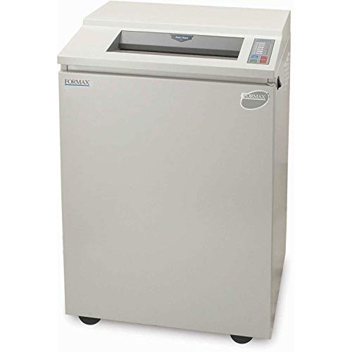 High Security Cross-Cut Paper Shredder by Formax – Metal, White, Model FD 8500HS