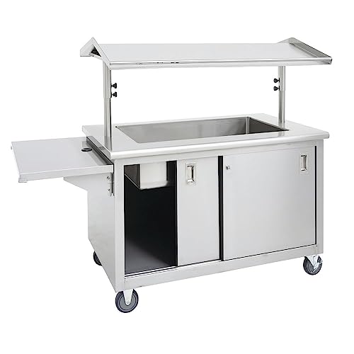 HUBERT Double Sided / Silver Utility Carts