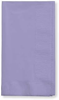 Creative Converting 67193B Luscious Lavender Dinner Napkin, 2 Ply, 1/8 Fold Solid (12pks Case)