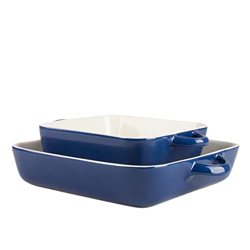 10 Strawberry Street Blue / 10" & 8" / Square Bake & Serve Sets