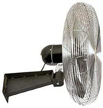 Airmaster Fan 37129 24" Oscillating Wall Mount Fan 1/3 HP 5588 CFM