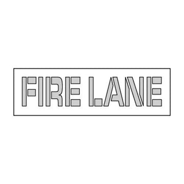 NMC Parking Lot Stencil 22x4 - Fire Lane by National Marker – Model PMS41