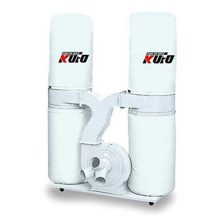 3HP Bag Dust Collector by Kufo Seco – 22"W x 79"H, 10.4 cubic_feet, Steel, White, Model UFO-102B