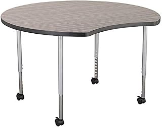 Learniture Structure Series Crescent Mobile Collaborative Table