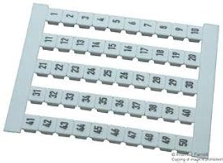 WEIDMULLER - 0473560001 - TERMINAL BLOCK MARKER, 1-50, 5MM CARD-50