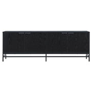 Henn&Hart Natural Black / 70" Wide / Transitional Television Stands & Entertainment Centers