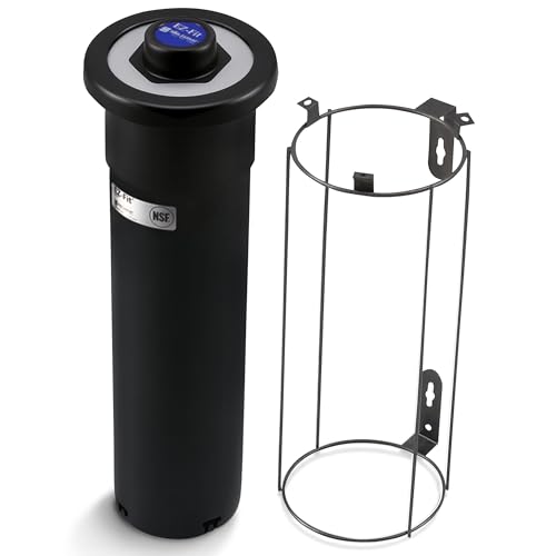San Jamar 6-24 oz / Black / Modern Food Dispensers
