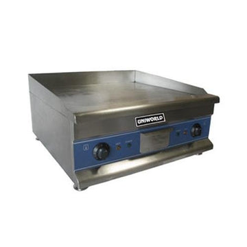30" Stainless Steel Electric Griddle Kitchen Restaurant by Uniworld – Stainless Steel, Model UGR-CH30