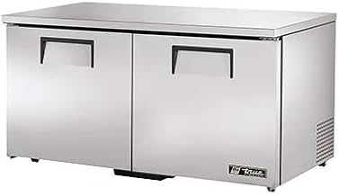 True Mfg. TUC-60F-LP-HC Freezer, 60" Low Profile Undercounter, Rear Mount 1/2 HP, (2) Sold Swing Doors | Stainless