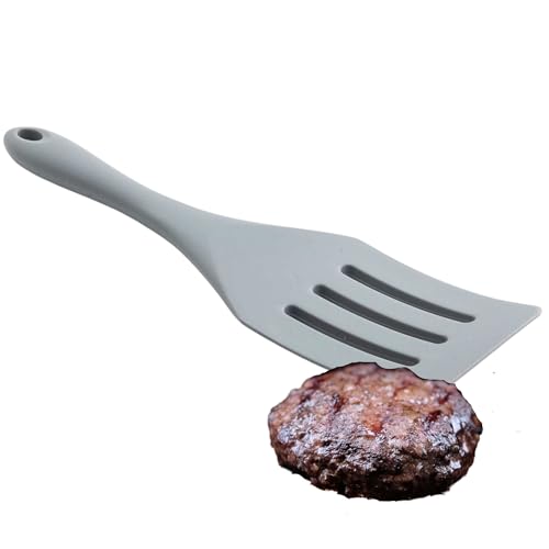Tablecraft Wide Slotted Spurtle Spatula / 10.3 Inches / Gray Spatulas