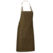 Red Kap Coffee / 22W x 34L / Flex Strap Utility Bib Apron Girls