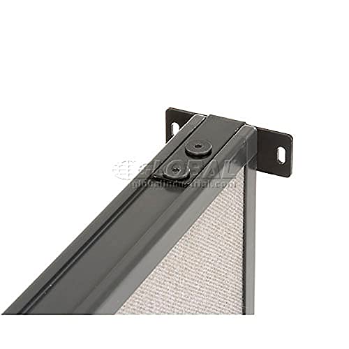 Office Partitions Wall Bracket Kit by Global Industrial – Steel, Black, Model 238647