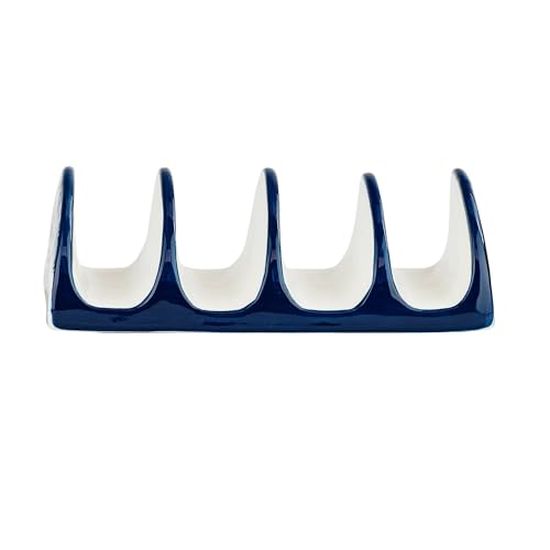 10 Strawberry Street Set of 2 Taco Cradles / Talavera Blue / 1 Serveware Accessories