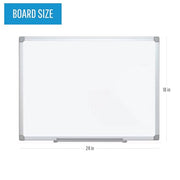 MasterVision 24"W x 18"H / White / Melamine Dry Erase Boards