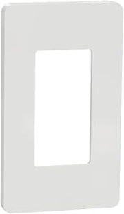 by Schneider Electric Square D X Series Standard Size Screwless Wall Plate for Outlet and Light Switch, 1 Gang, Matte White