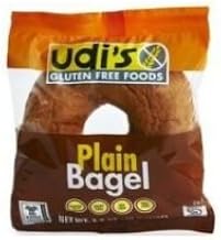 Udis Gluten Free Plain Bagel, 3.5 Ounce -- 24 per case.