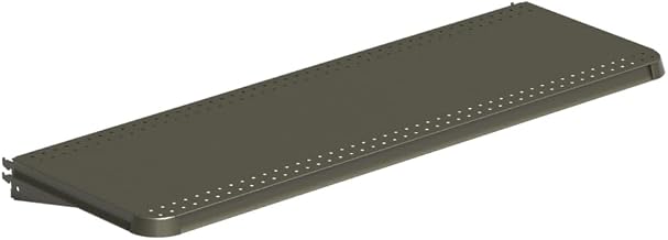 Lozier 4’ Contoured End Shelf for Gondola Shelving Unit & Retail Display Shelves | Retail Display Shelf Accessory | Durable Retail Shelving System | 4’ W x 22” D Clear Coat