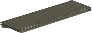 Lozier 4’ Contoured End Shelf for Gondola Shelving Unit & Retail Display Shelves | Retail Display Shelf Accessory | Durable Retail Shelving System | 4’ W x 22” D Clear Coat