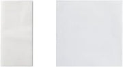 120072 Linen-Like Select Dinner Napkin, 17" Length x 17" Width, White, 1/8 Fold (Case of 300) & 046118 Linen-Like Select Beverage Napkin, 1/4 Fold, 10" Length x 10" Width