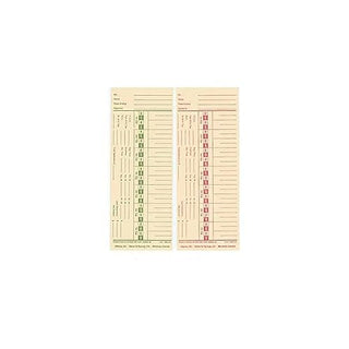 E2 Time Cards - Double-Sided by Lathem – Pack of 1000, Model 375-036