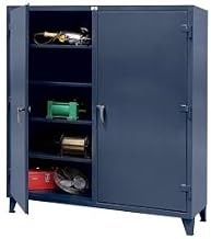 STRONG HOLD Ultra-Capacity Double-Shift Cabinet - 60x24x78 - Dark Gray