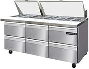 SW72-30M-D Mighty Top Sandwich Unit, 72" W, With 30 Pan Top Openings & Six Drawers