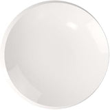 Villeroy & Boch NewMoon Collection Bread Plate, Premium Porcelain, Made in Germany, Small Plate for Breakfast, Brunch or Appetizers, Dishwasher and Microwave Safe, 6.25in Diameter, Rich, Creamy White | Puristic asymmetrical porcelain plate, made in