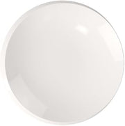 Villeroy & Boch NewMoon Collection Bread Plate, Premium Porcelain, Made in Germany, Small Plate for Breakfast, Brunch or Appetizers, Dishwasher and Microwave Safe, 6.25in Diameter, Rich, Creamy White | Puristic asymmetrical porcelain plate, made in Germany, dishwasher/microwave safe, a brunch bread plate