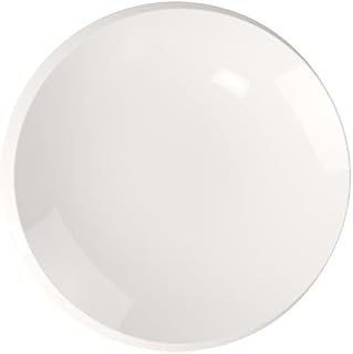 Villeroy & Boch NewMoon Collection Bread Plate, Premium Porcelain, Made in Germany, Small Plate for Breakfast, Brunch or Appetizers, Dishwasher and Microwave Safe, 6.25in Diameter, Rich, Creamy White | Puristic asymmetrical porcelain plate, made in Germany, dishwasher/microwave safe, a brunch bread plate