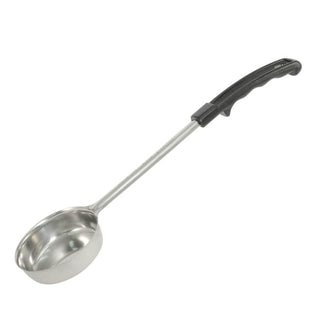 CAC Stainless Solid Portion Spoon with Black Handle 2 oz. by CAC China – 2oz, Stainless Steel, Black-Solid, Pack of 99, Model SPCS-2K