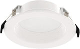 RAB Lighting WFD Deep Recessed Wafer Downlight – 2700K-5000K CCT, 90+ CRI, TRIAC Dimming (120V), Remote Driver, Wet Location Rated. (WFD4B, 1)