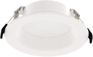 RAB Lighting WFD Deep Recessed Wafer Downlight – 2700K-5000K CCT, 90+ CRI, TRIAC Dimming (120V), Remote Driver, Wet Location Rated. (WFD4B, 1)
