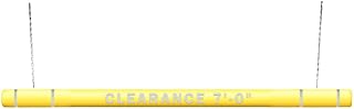 ClearanceGard 4″ x 104″ Clearance Bar Kit- Clearance X’ – XX” Lettering - Innoplast (Yellow White Tape)