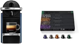 Nespresso Pixie Espresso Machine by De'Longhi, Dark Blue Capsules, Original Line