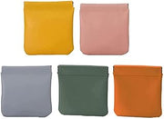 5/10Pcs Pocket Cosmetic Bag, Lambskin Pocket Cosmetic Bag,Portable Self-Closing Mini Storage Bag (5Pcs-B)