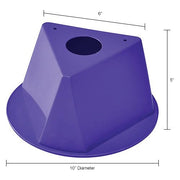 Plain Inventory Control Cone by Global Industrial – Polypropylene, Purple, Pack of 5, Model Purple