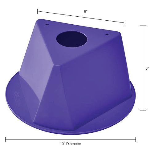 Plain Inventory Control Cone by Global Industrial – Polypropylene, Purple, Pack of 5, Model Purple