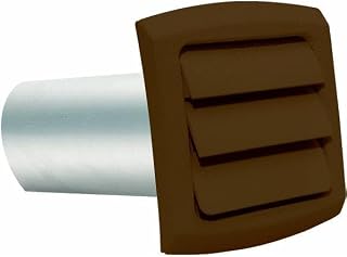 (1)-Replacement for Imperial Brown 4" Low Profile Bath Fan Dryer Vent Hood Louvered VT0596-A