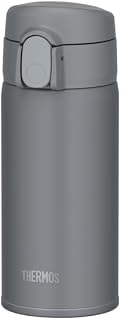 Thermos FKA-350 DGY Vacuum Insulated Straw Bottle, 12.2 fl oz (360 ml), Dark Gray, For Cold Retention