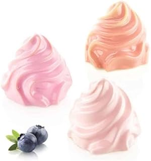 Silikomart Chantilly 120 Silicone Mold with 6 Cavities, Each 2.87 Inch Diameter x 2.55 Inch High