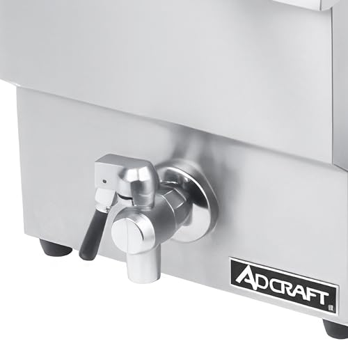 Adcraft 25 lb. / Silver / Fryer Commercial Deep Fryers